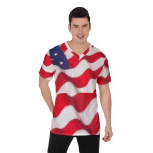 All-Over Print V-Neck T-Shirt